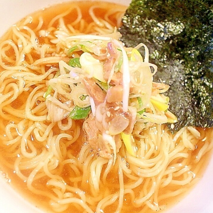 ラーメンに、おつまみに！角煮と長葱のほぐし和え